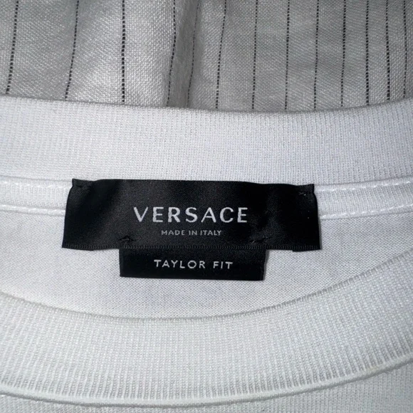 Versace White Graphic Tee Men’s Italian Large - Picture 3 of 5